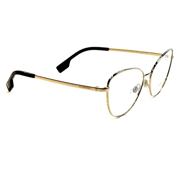 Burberry B 1341 1017 Gold Eyeglasses Cat eye Frames Size 55mm - Picture 4 of 5